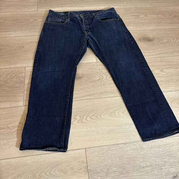 G-STAR RAW ATTACC Straight Jeans Mens 38x30 Dark Wash Button fly - Picture 2 of 11